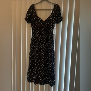 Billabong Dress, Navy with flowers
